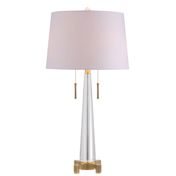 Zoe 29.5" Crystal LED Table Lamp - JONATHAN Y